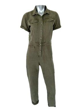 NWT Young Fabulous & Broke YFB Olive Green Utility Boiler Suit Jumpsuit